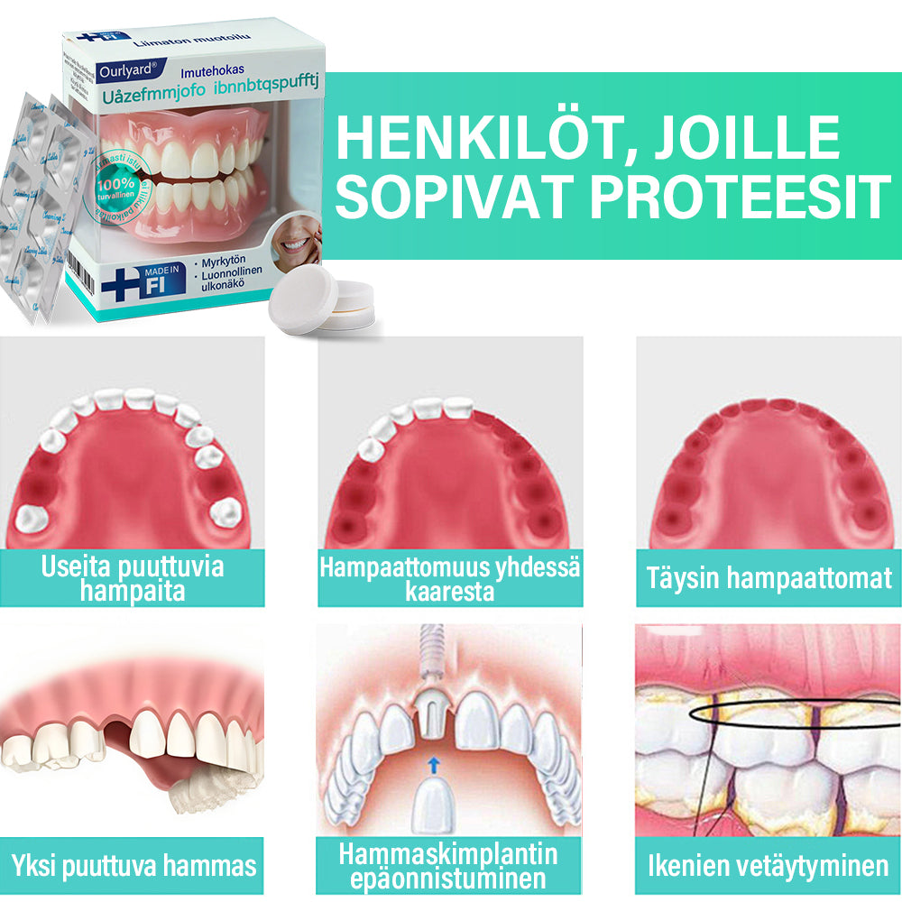 ✅ Valmistettu ja lähetetty Suomesta | Ourlyard® Imukappaleen täydelliset hammasproteesit Suomesta ⭐up